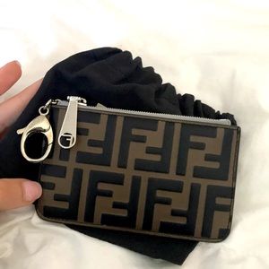 FENDI Leather Key Case/Card Holder